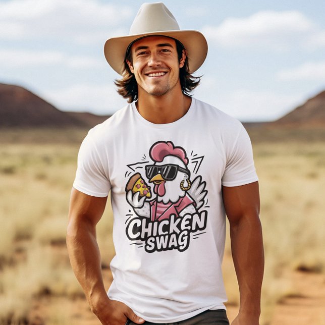 The Cluckin Cool Chicken Swag Logo T-Shirt (Creator Uploaded)