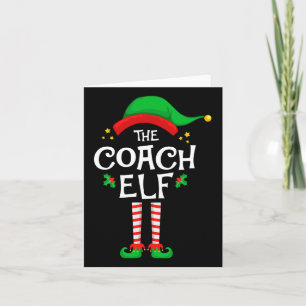 The Coach Elf Christmas Family Matching Group  Card