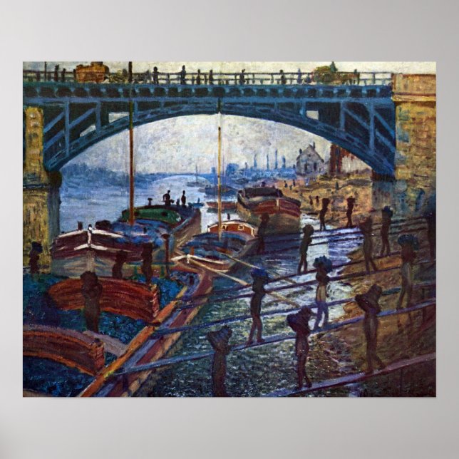 The Coalmen by Claude Monet Poster (Front)