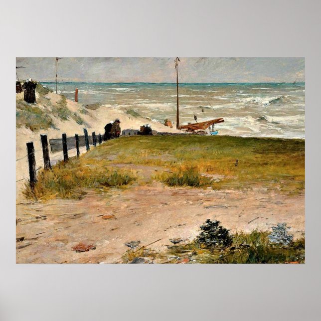The Coast of Holland, William Merritt Chase art Poster (Front)