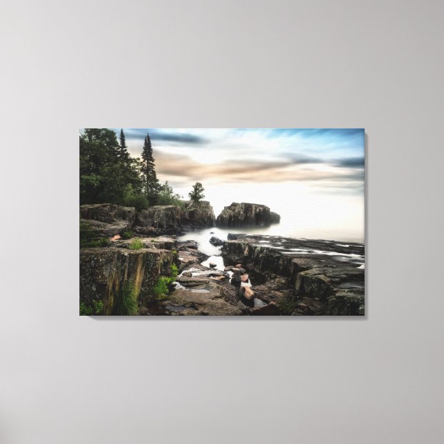 The Coast of Lake Superior | Minnesota Canvas Print (Front)