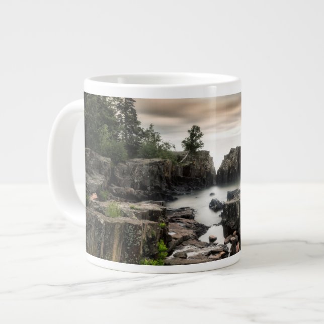 The Coast of Lake Superior | Minnesota Large Coffee Mug (Front Left)
