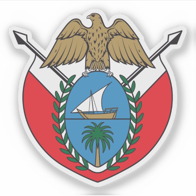 The coat of arms of Dubai (Front)