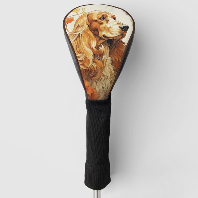 The Cocker Spaniel Dog 001 - Natalia Mucha Golf Head Cover (Front)