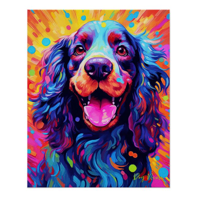 The Cocker Spaniel Dog 002 - Zetton Ziana Poster (Front)