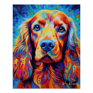 The Cocker Spaniel Dog 004 - Zetton Ziana Poster
