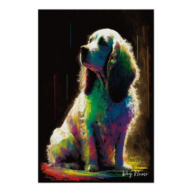 The Cocker Spaniel Dog - Composition 002 Poster (Front)