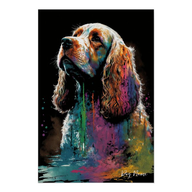 The Cocker Spaniel Dog - Composition 003 Poster (Front)