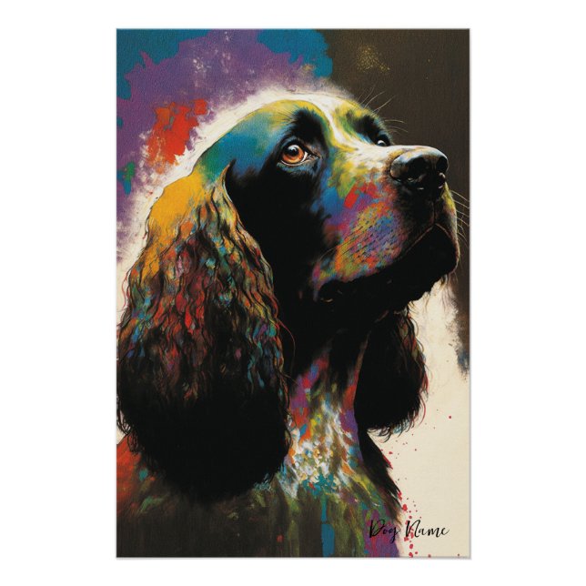 The Cocker Spaniel Dog - Composition 010 Poster (Front)