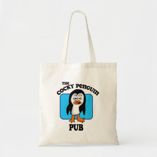 The Cocky Penguin Pub Tote Bag