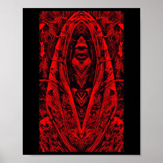 The Cocoon Terror When The Monster Awakens. Red Poster (Front)