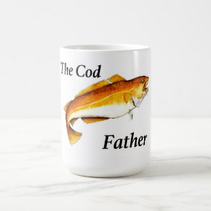 The Cod Father ideal fishing present. Coffee Mug