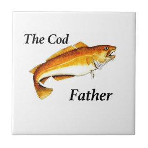 The Cod Father ideal fishing present. Tile