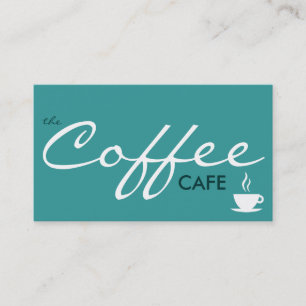 the COFFEE cafe. (colour customisable) Business Card