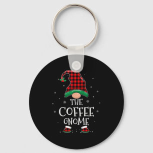 The Coffee Gnome Xmas Family Matching Plaid Christ Key Ring
