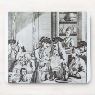 The Coffee House Politicians Mouse Pad