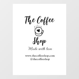 The coffee shop and website social media business