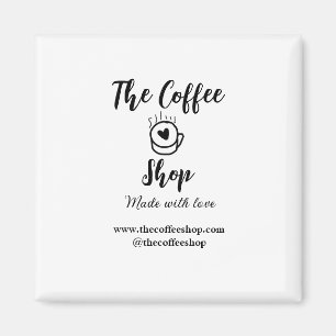The coffee shop and website social media business  magnet