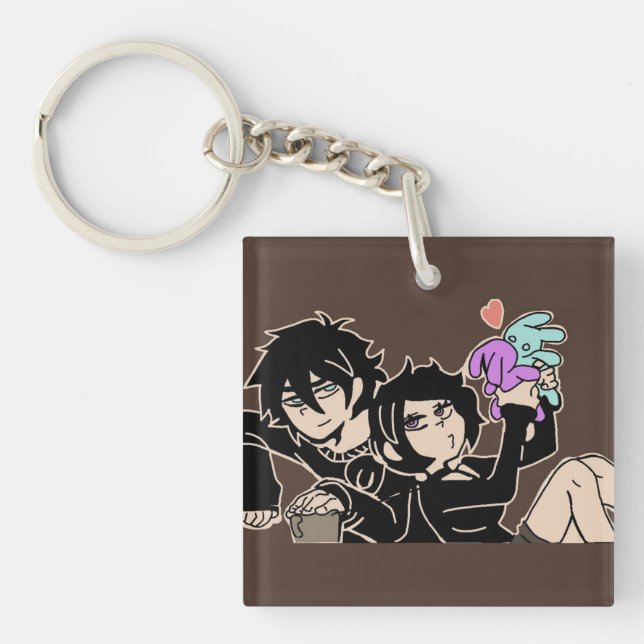 The coffin of andy and leyley key ring (Front)