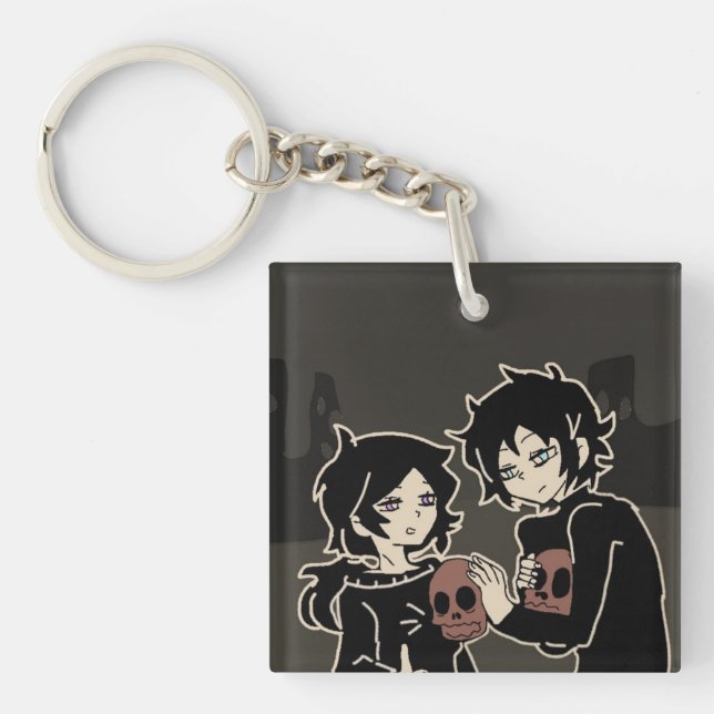 The coffin of andy and leyley key ring (Front)