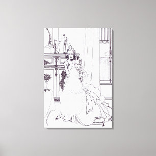 The Coiffing, from the poem 'The Ballad of a Barbe Canvas Print