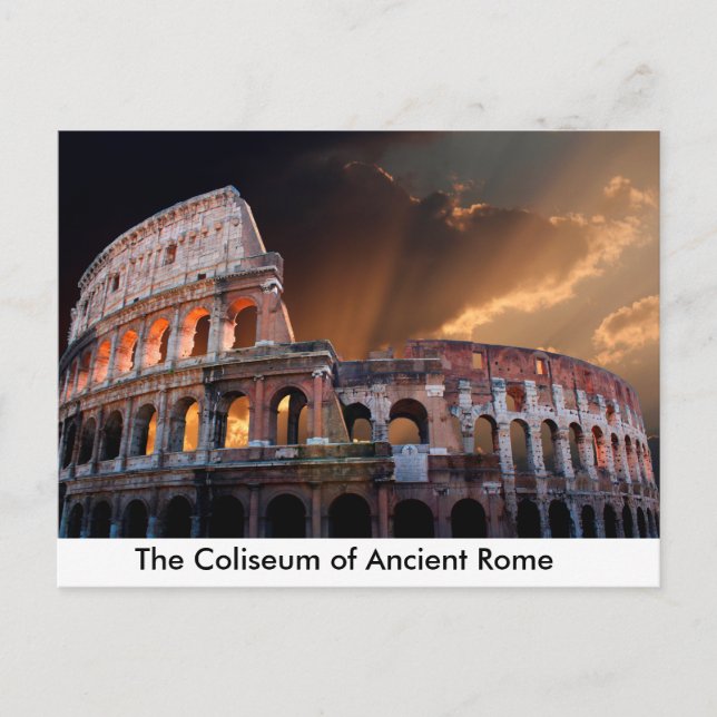 The Coliseum of Ancient Rome Postcard (Front)
