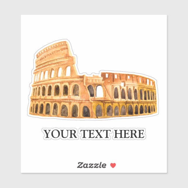 The Coliseum Rome, Italy Personalised Design (Sheet)