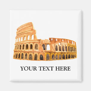 The Coliseum Rome, Italy Personalised Design Magnet