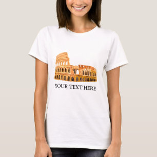 The Coliseum Rome, Italy Personalised Design T-Shirt