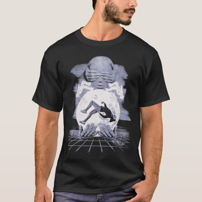 The Collapse - Techno-Dystopian Streetwear Design T-Shirt (Front)
