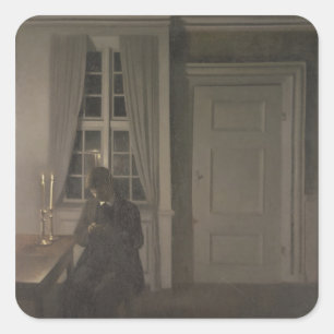 The Collector of Coins, 1904 Square Sticker