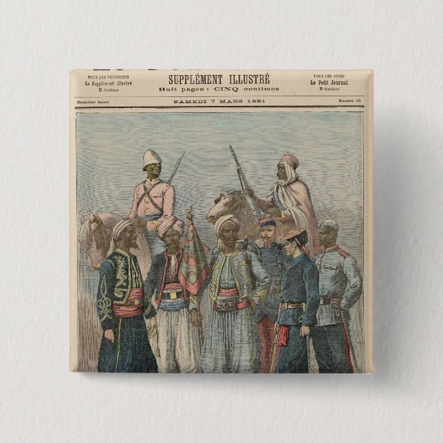 The Colonial Army 15 Cm Square Badge (Front)