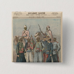 The Colonial Army 15 Cm Square Badge