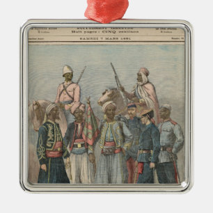 The Colonial Army Metal Tree Decoration