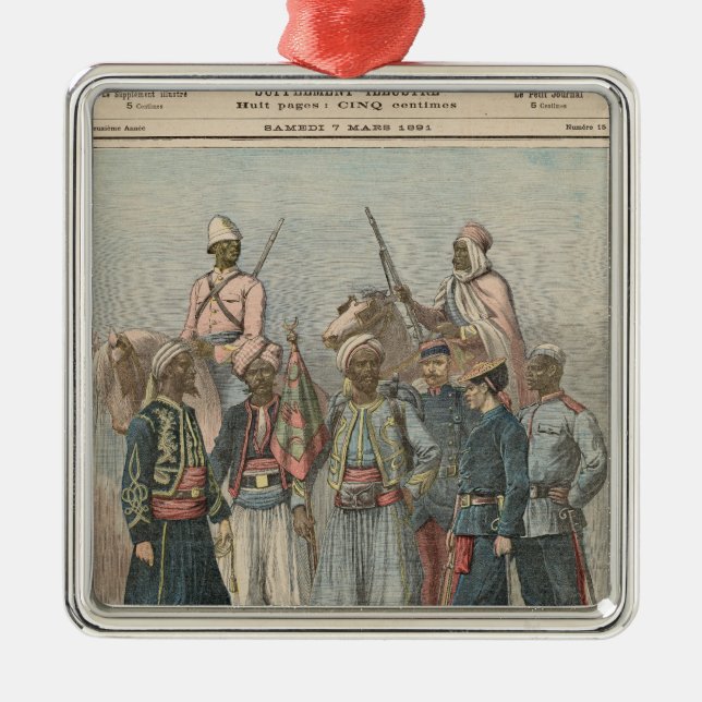 The Colonial Army Metal Tree Decoration (Front)