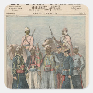 The Colonial Army Square Sticker