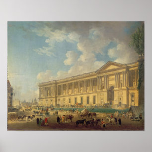 The Colonnade of the Louvre. c.1770 Poster