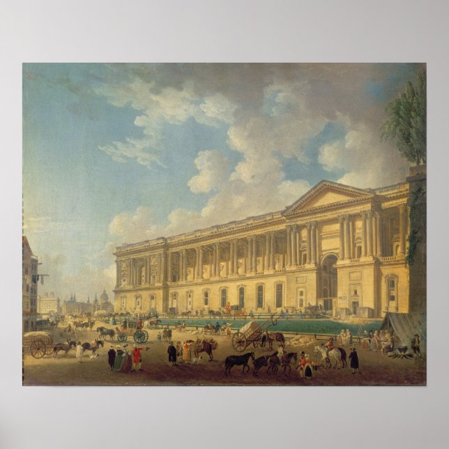 The Colonnade of the Louvre. c.1770 Poster (Front)