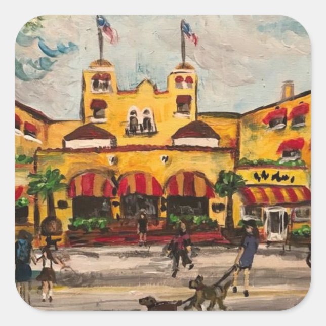 "The Colony Hotel,Delray Beach, Florida" Sticker (Front)