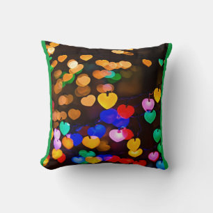 The colorful lights of Christmas Cushion