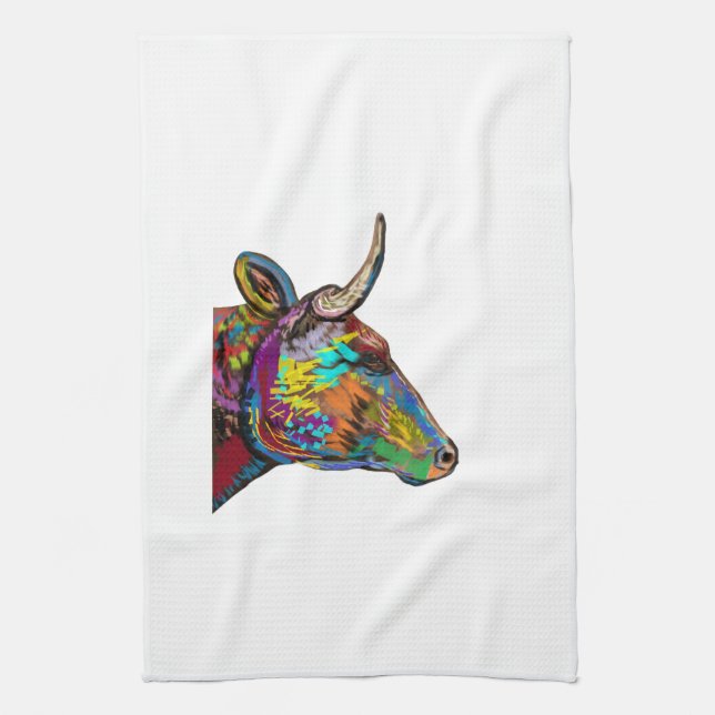THE COLORFUL WOW TEA TOWEL (Vertical)