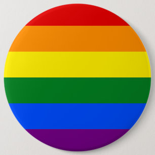 The colors of the rainbow 6 cm round badge