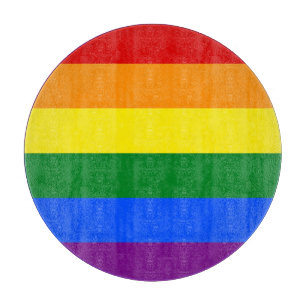 The colors of the rainbow cutting board