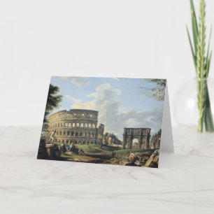 The Colosseum and the Arch of Constantine Card