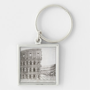 The Colosseum, built in AD 80 (engraving) Key Ring