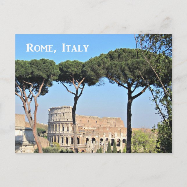 The Colosseum in Rome, Italy Postcard (Front)
