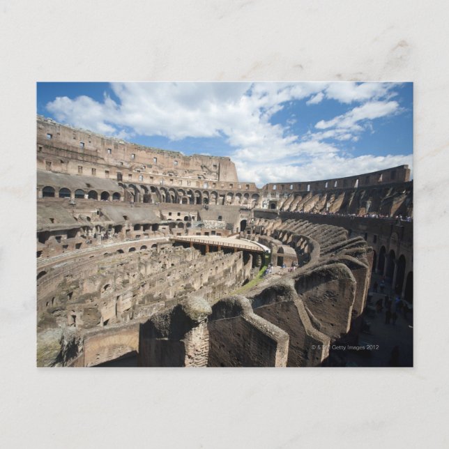 The Colosseum is situated in Rome, Italy. Its an Postcard (Front)