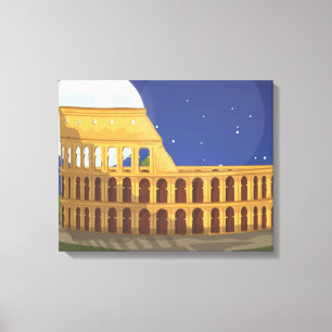 The Colosseum Of Rome Canvas Print
