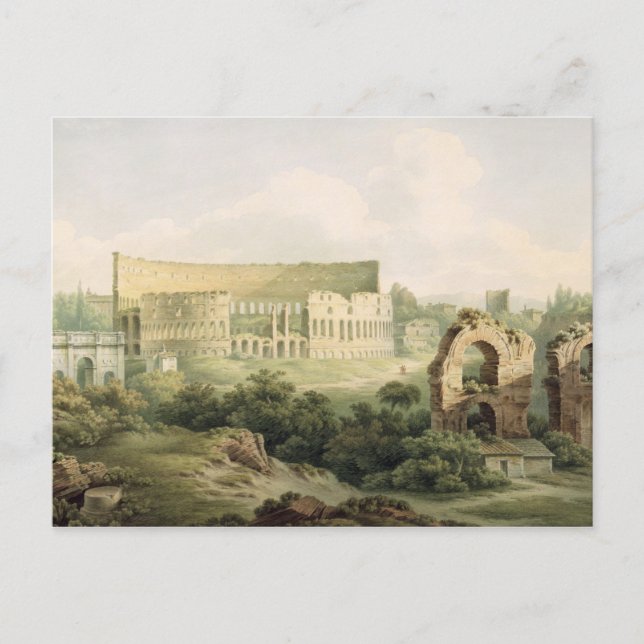 The Colosseum, Rome, 1802 (w/c over graphite on wo Postcard (Front)