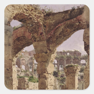 The Colosseum, Rome, 1835 Square Sticker